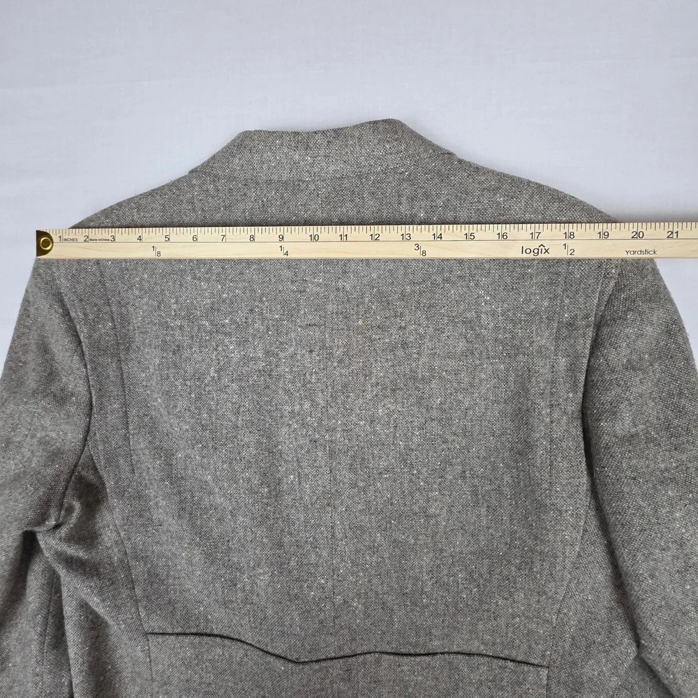 VTG Strathmore 100% Pure Wool Tweed Blazer Sport Coat Mens 44R Gray Two Button